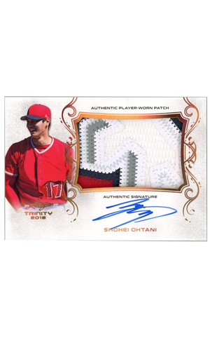 2018 Trinity Shohei Ohtani On-Card Rookie 4 Color Patch Auto